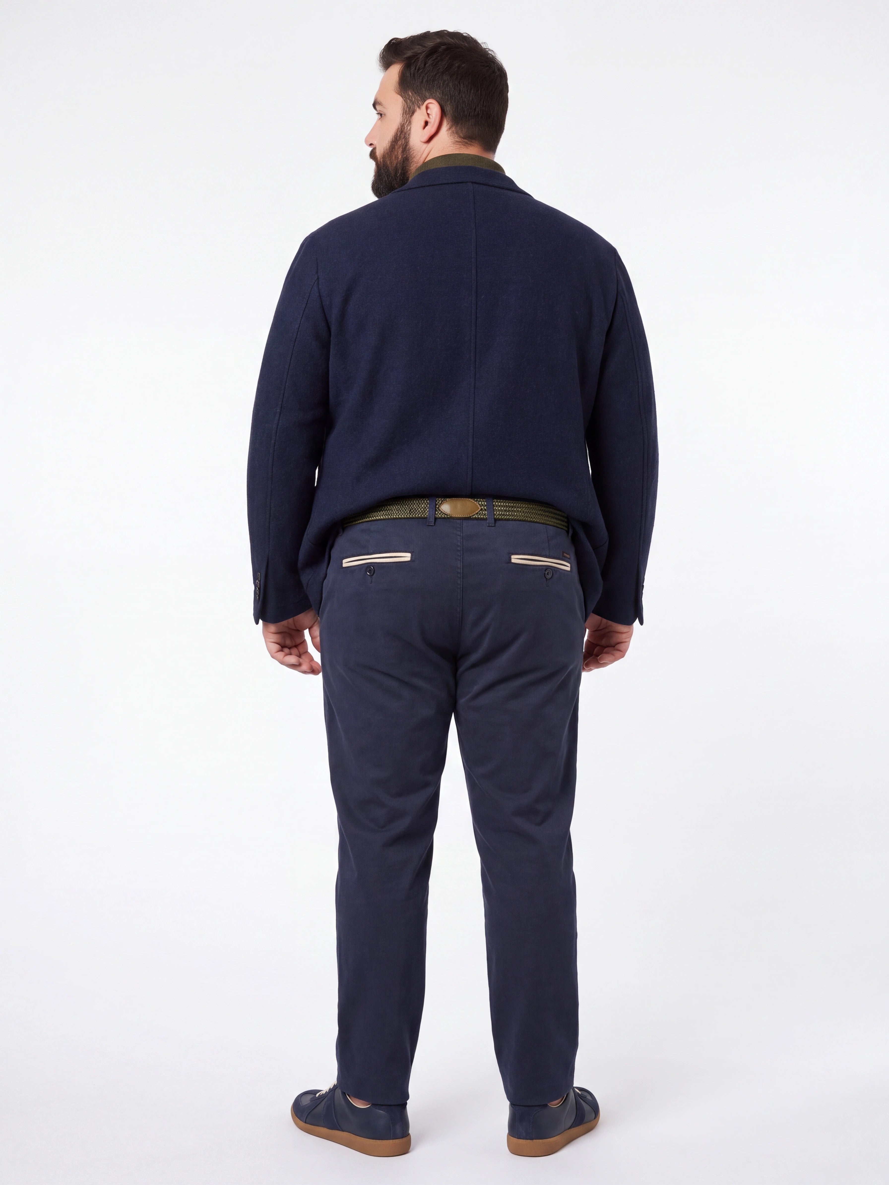 Pantalone Chino Oversize in Cotone Elasticizzato