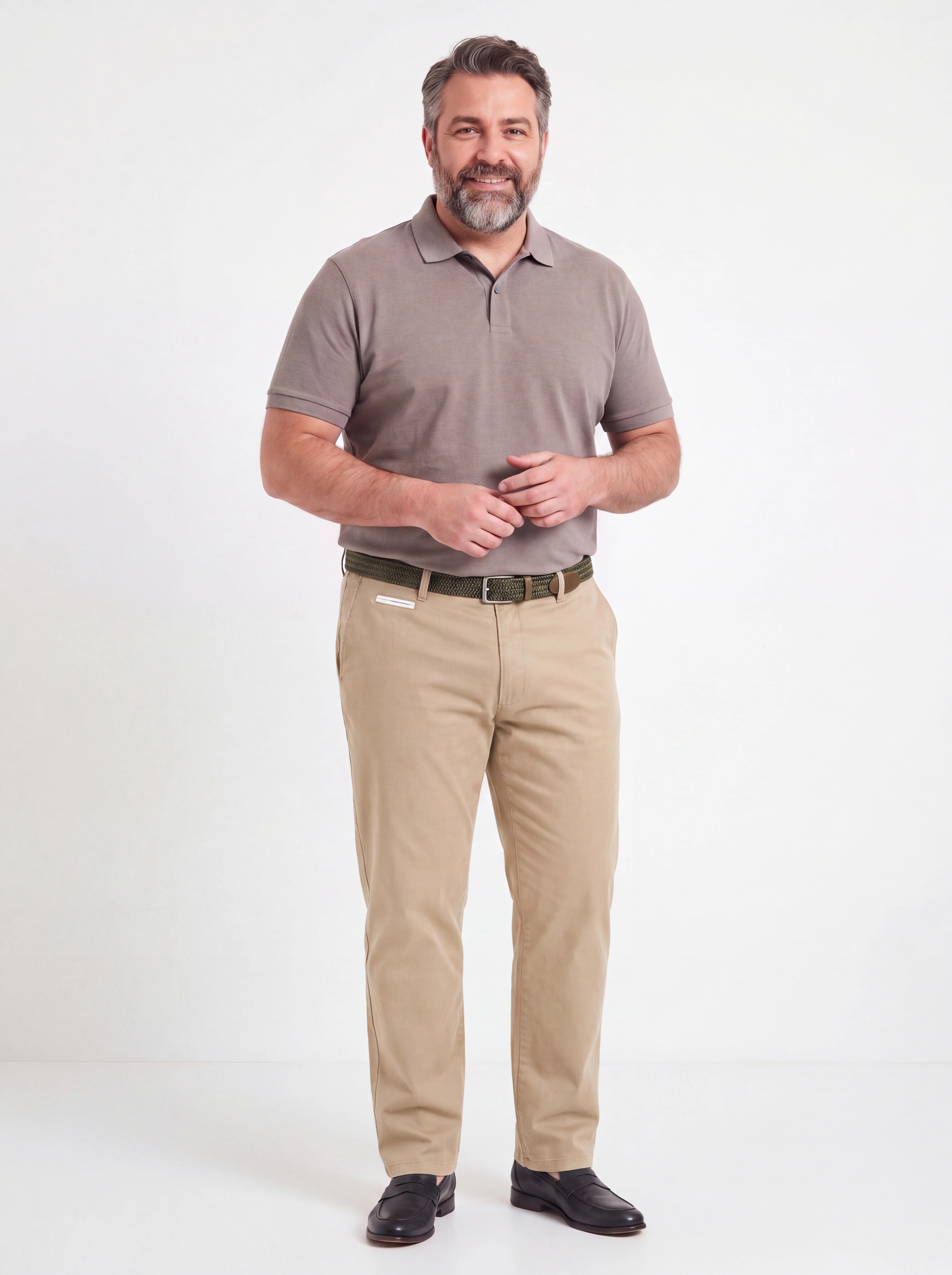 Pantalone Chino Oversize in Cotone Elasticizzato
