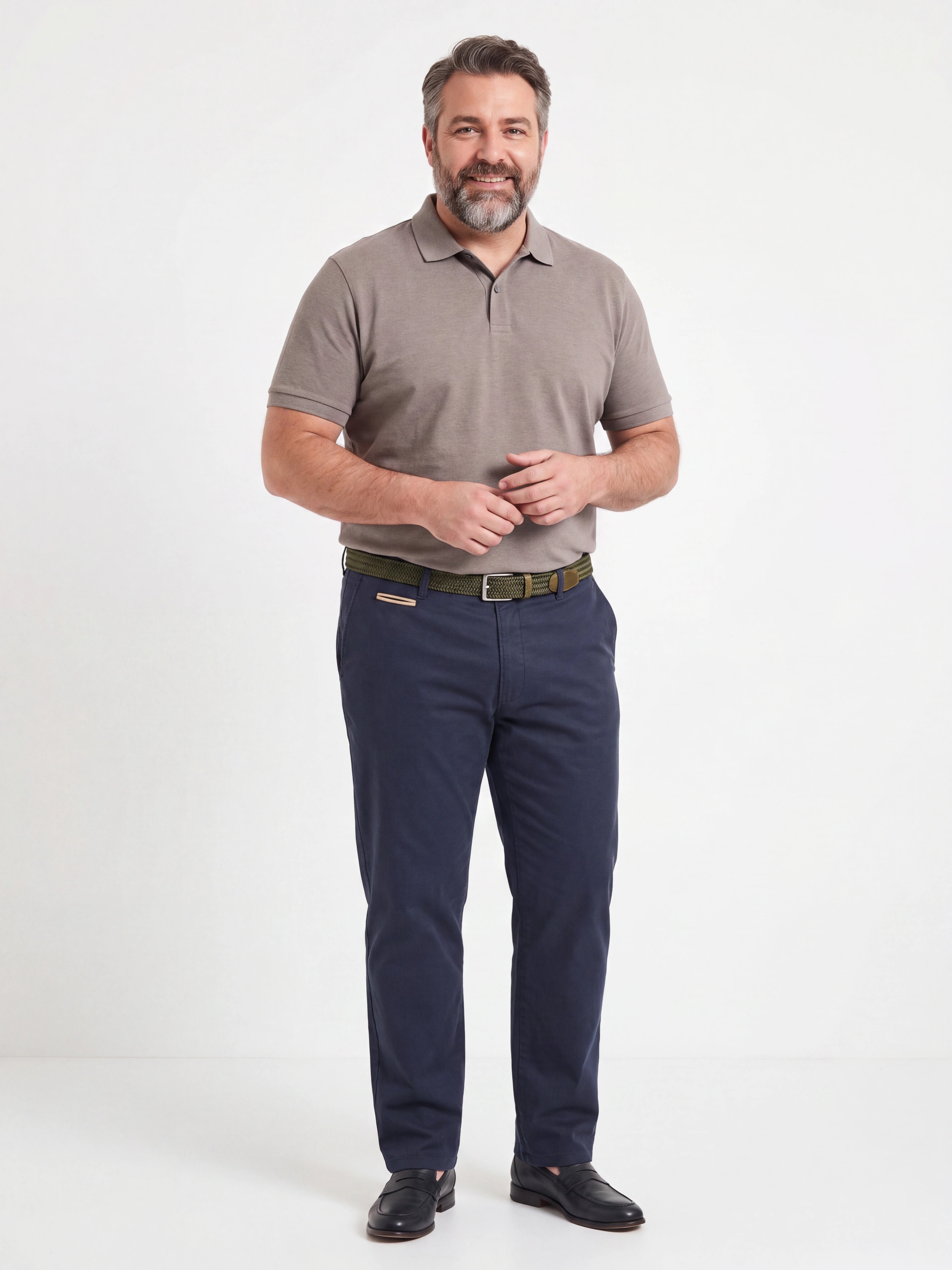 Pantalone Chino Oversize in Cotone Elasticizzato