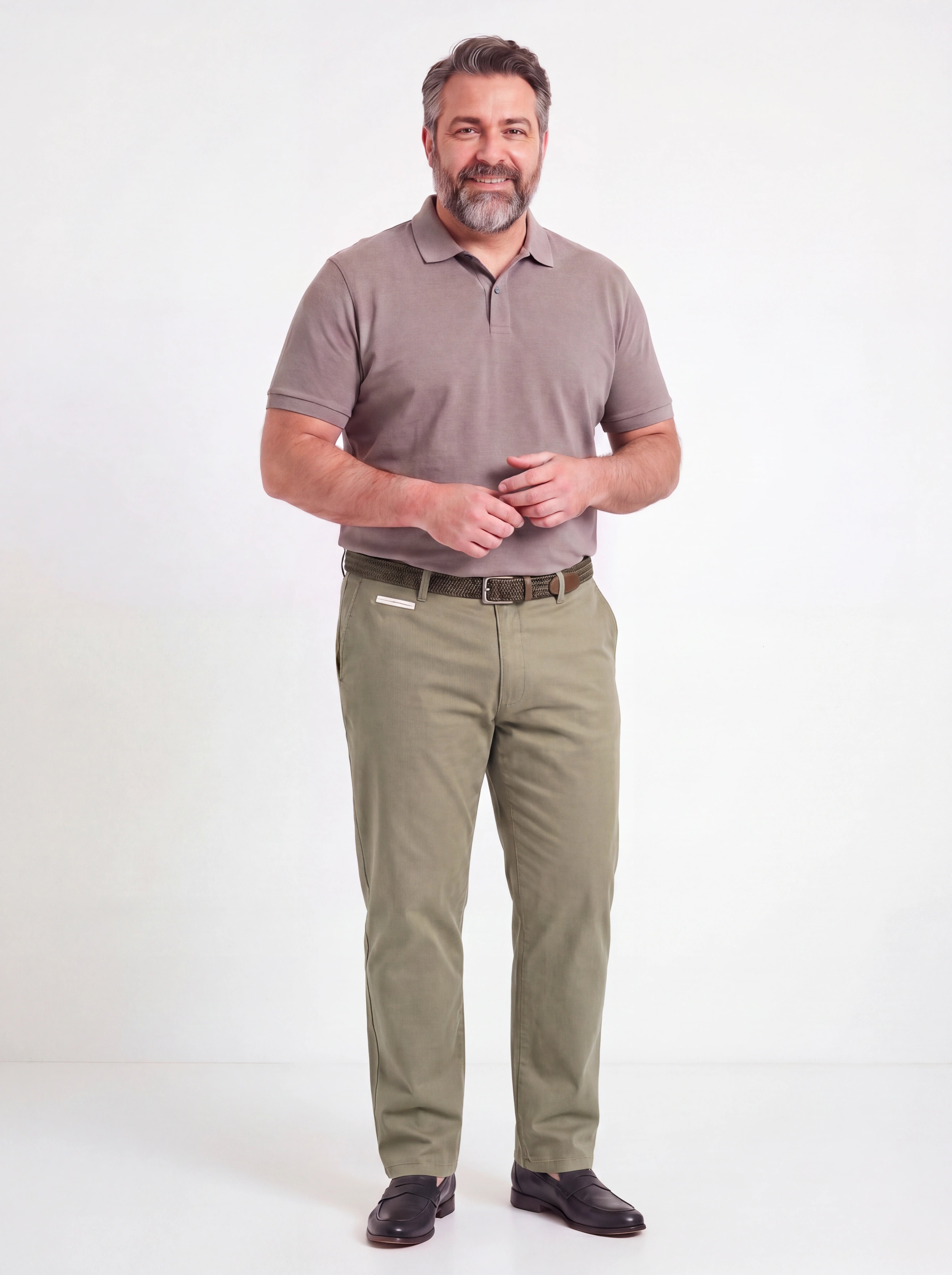 Pantalone Chino Oversize in Cotone Elasticizzato